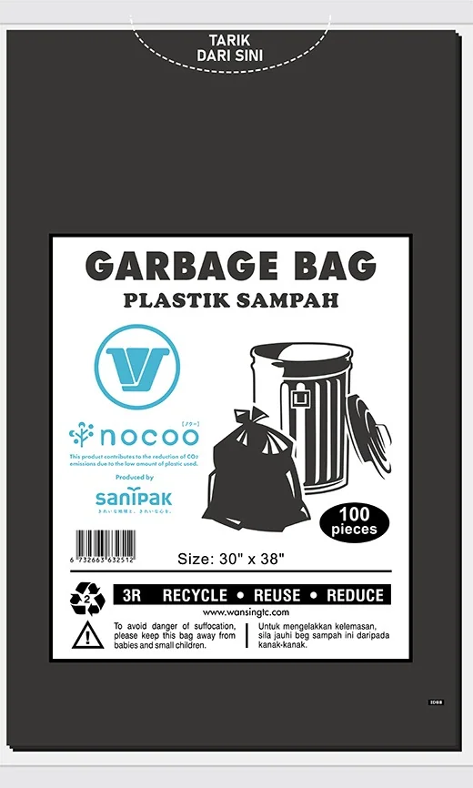 Sanipak polyethylene garbage bags — 5